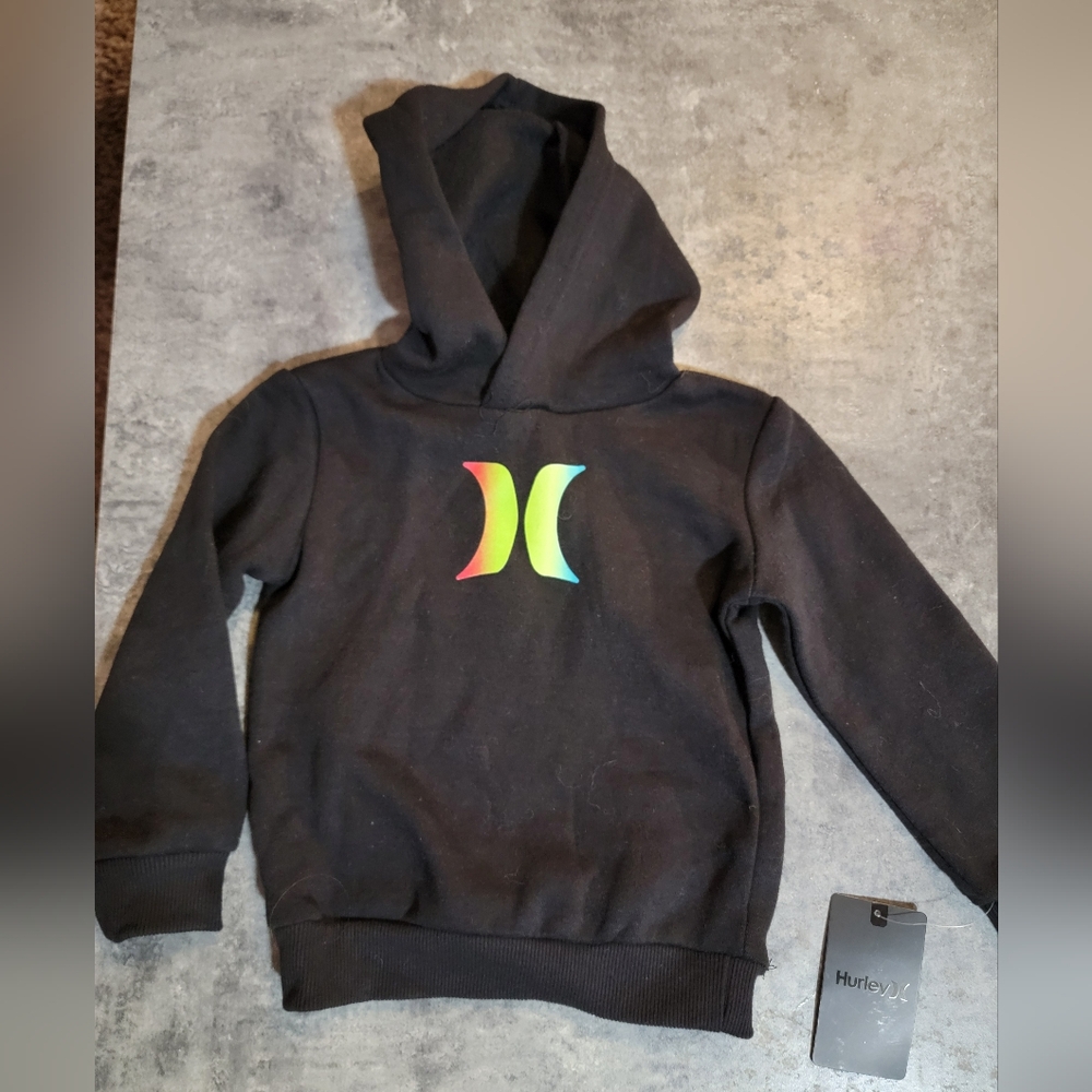 New! Toddler Boy's Hurley Fleece Logo Sweatshirt 2T